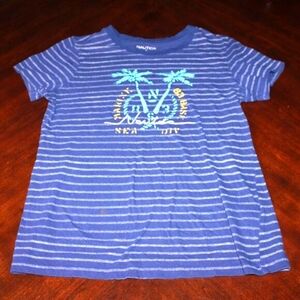 Nautica Striped Tee - Preppy Coastal Style Size M
